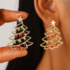 Christmas Earrings with Christmas Tree 