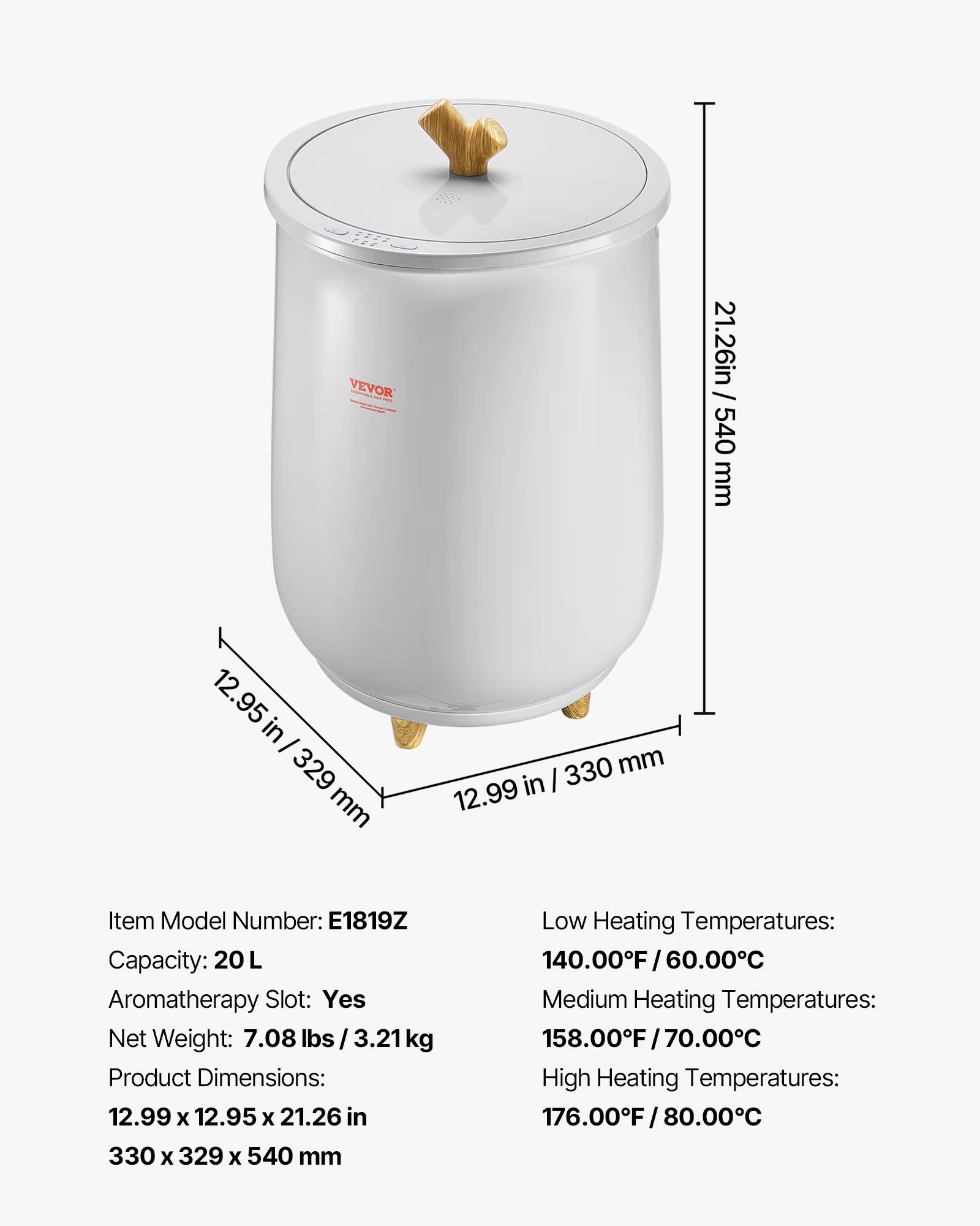 Heated Towel Warmer 20L  