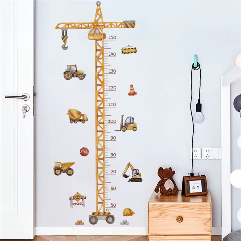  Crane/Vehicle Tower Height Measure Wall Sticker