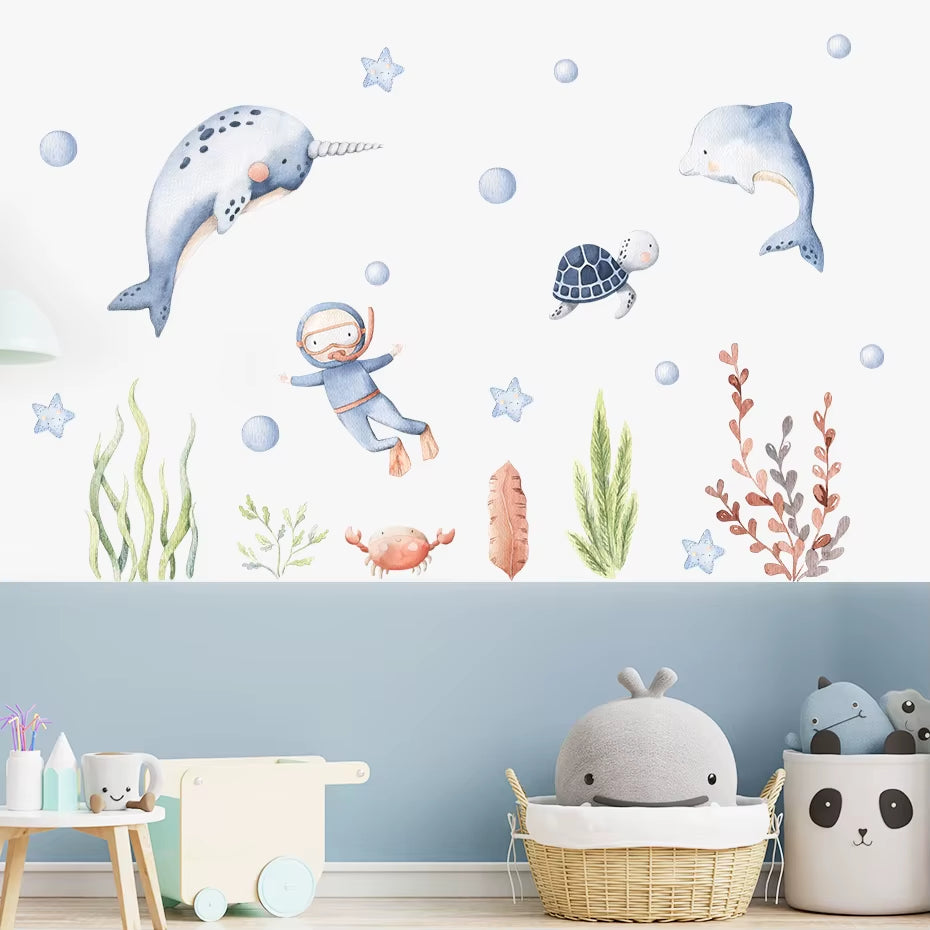  Ocean Animal Wall Stickers 