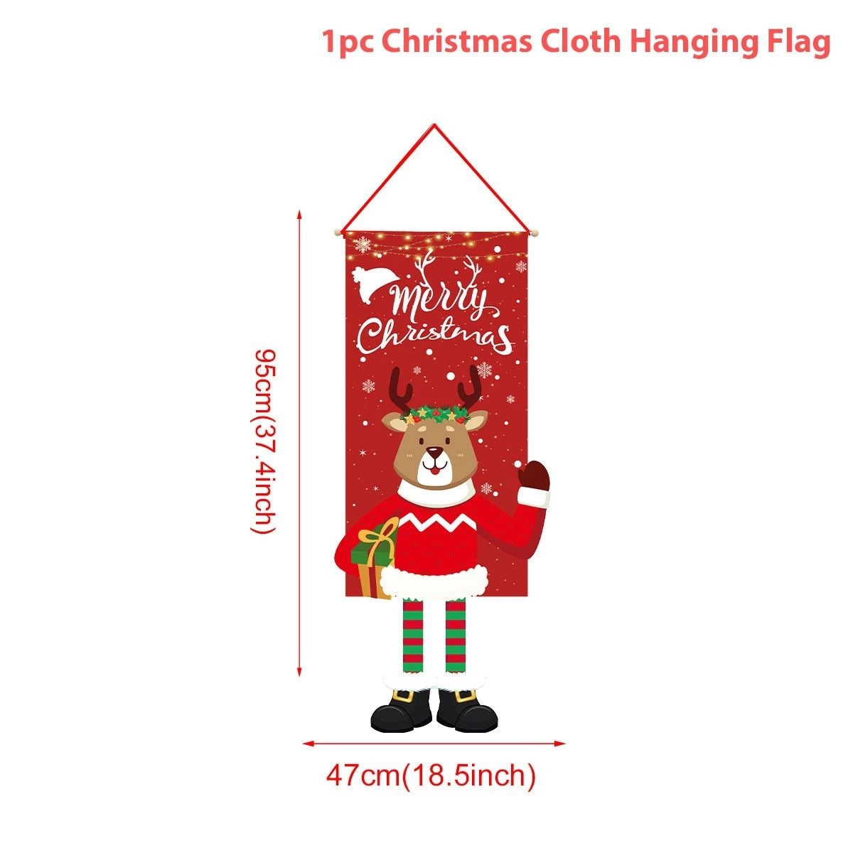 Christmas Hanging Flag Merry Christmas Decorations 