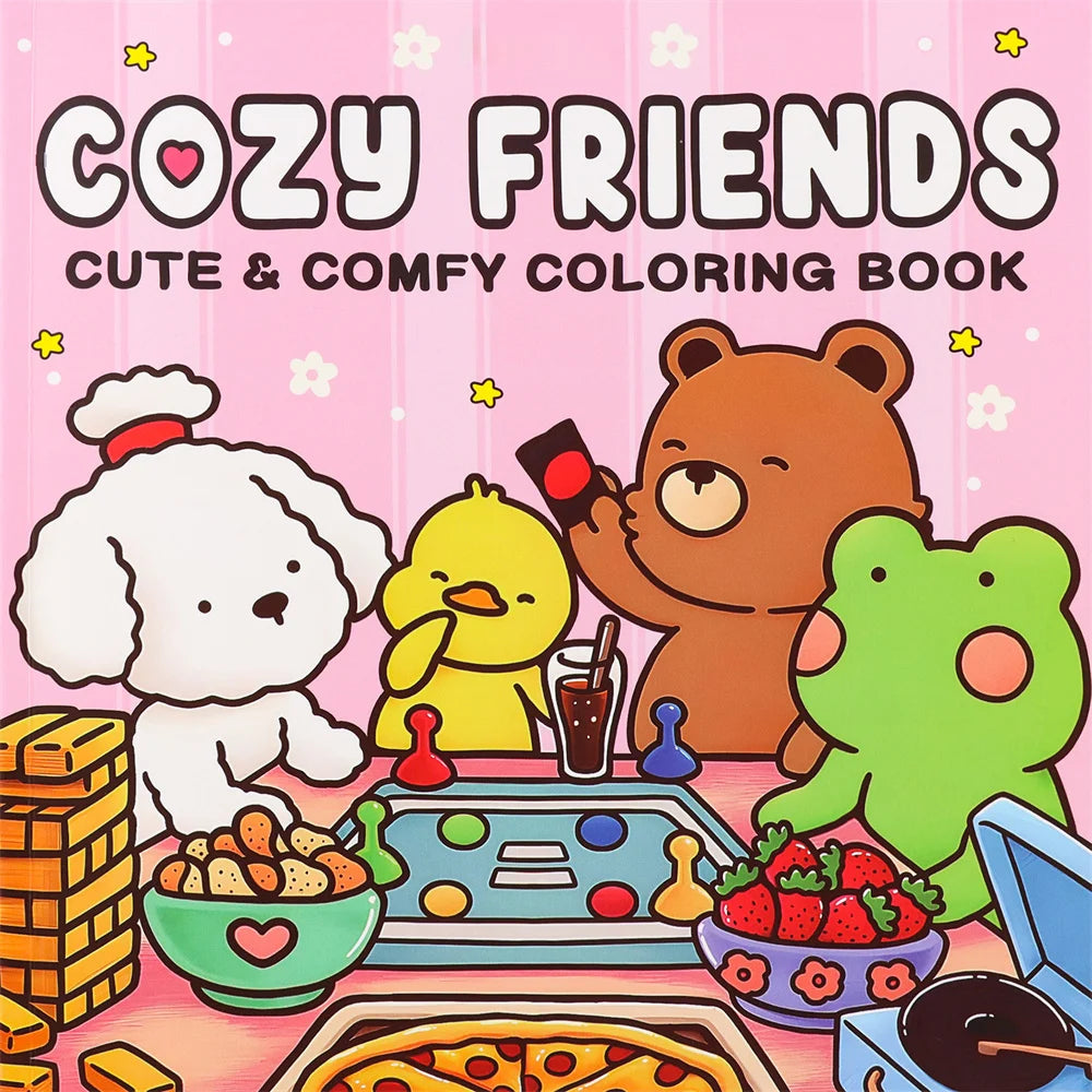 COZY FRIENDS Coloring Book 