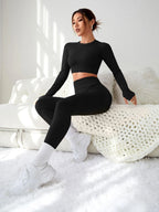 Dewbera Cut & Back Thumb Holes Sports Set 