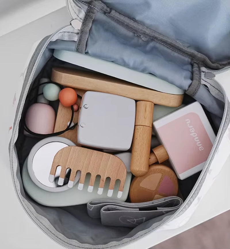 Beautiful Wooden Makeup Set/ Hairdressing Set