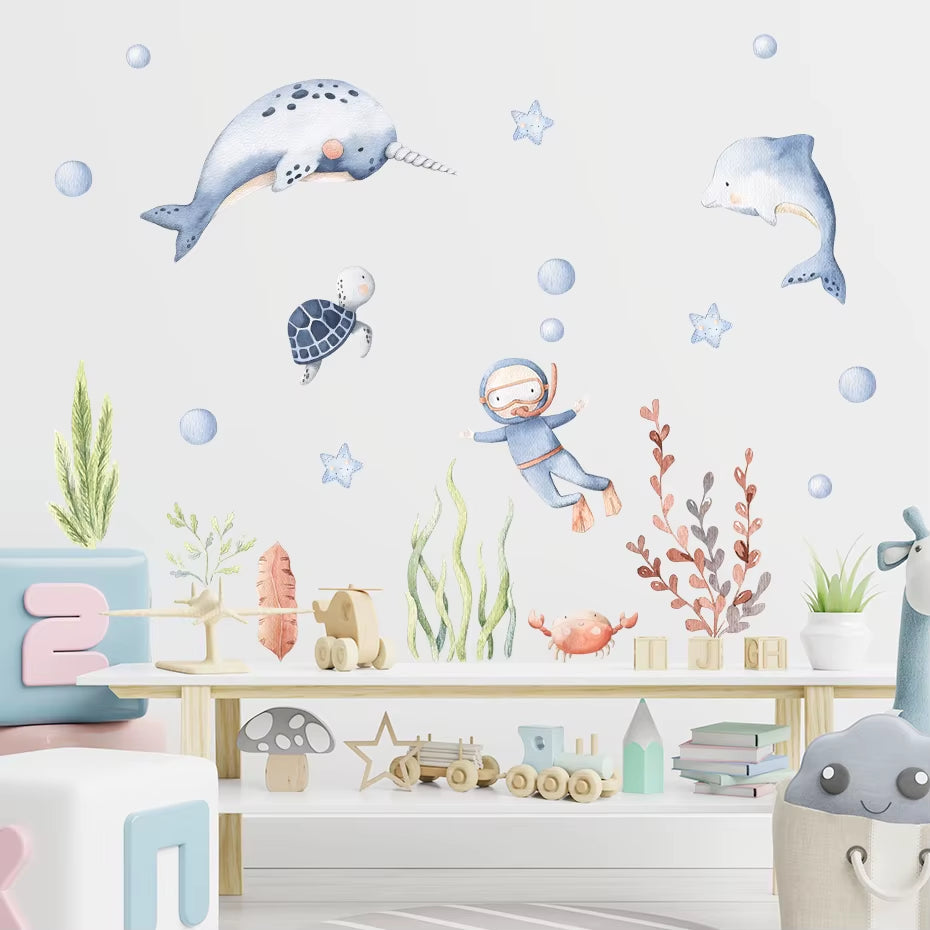  Ocean Animal Wall Stickers 