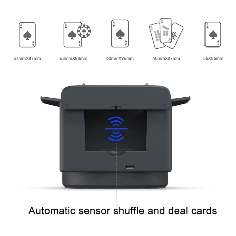 360° Rotating Automatic Card Shuffle Dealer 