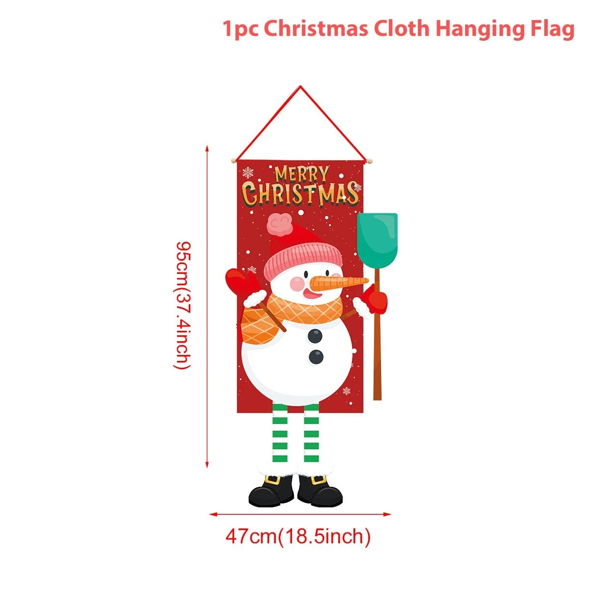 Christmas Hanging Flag Merry Christmas Decorations 