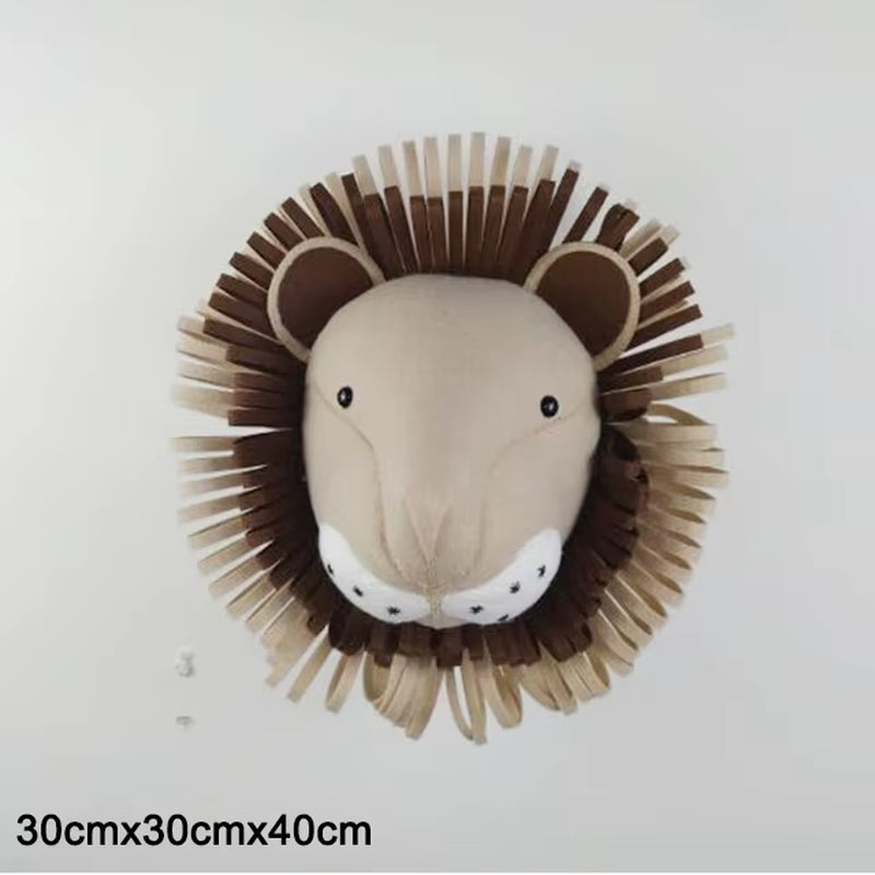 Felt Animal Head Wall Decor Kids
