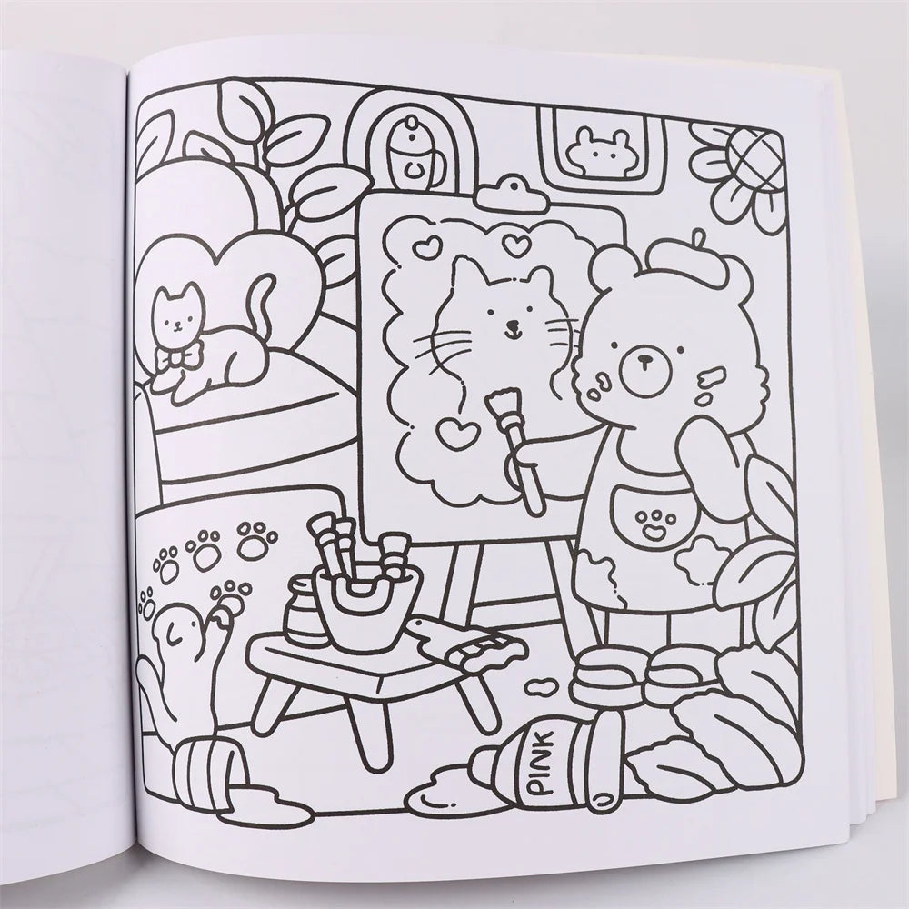 COZY FRIENDS Coloring Book 