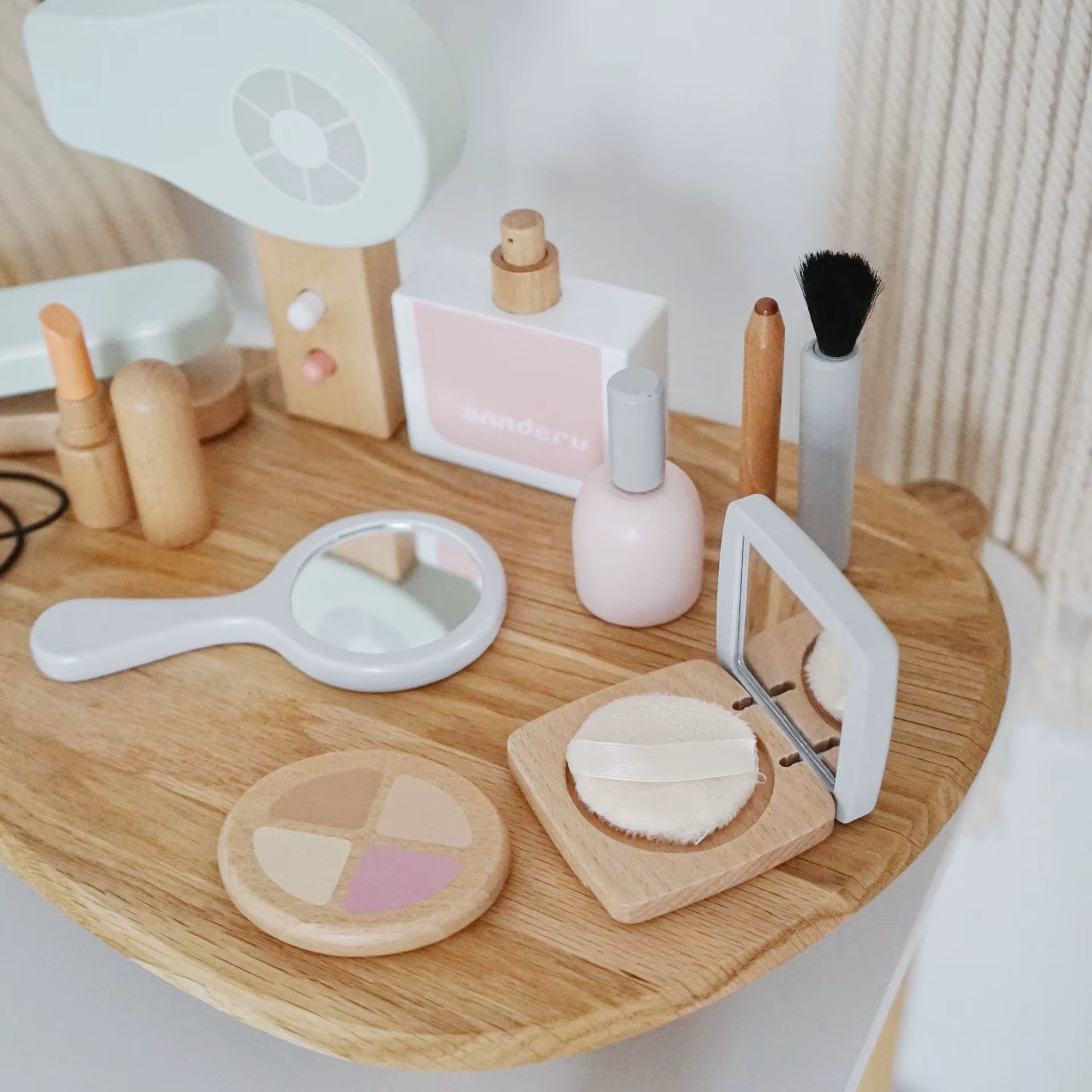 Beautiful Wooden Makeup Set/ Hairdressing Set