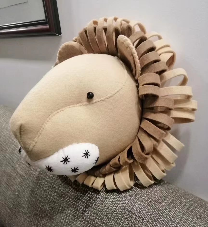 Felt Animal Head Wall Decor Kids