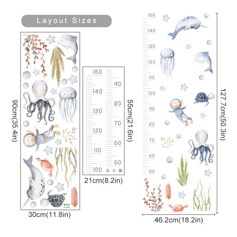  Ocean Animal Wall Stickers 
