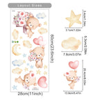  Bear Balloon Wall Stickers for Kids Room