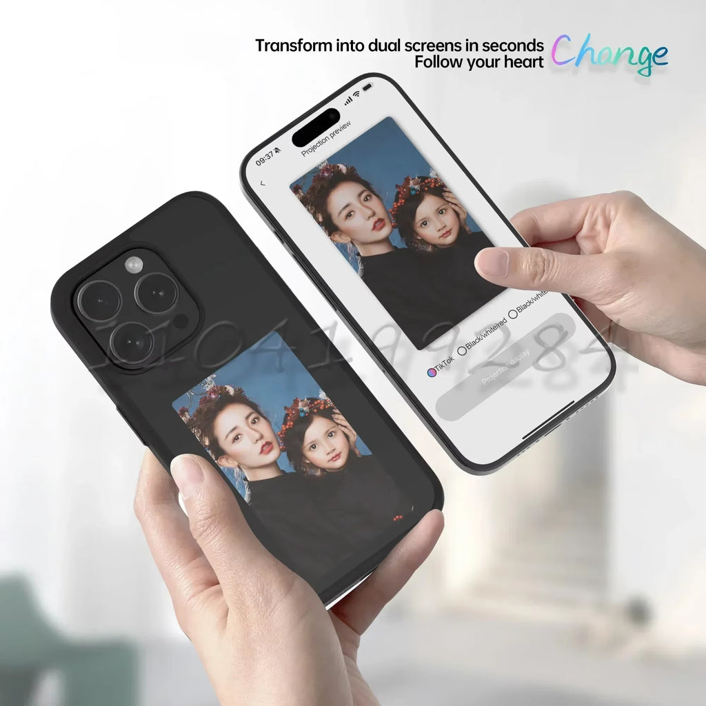 Phone Case for Iphone E-Ink Screen 