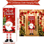 Christmas Hanging Flag Merry Christmas Decorations 