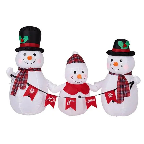 6.2FT Lighted Snowman