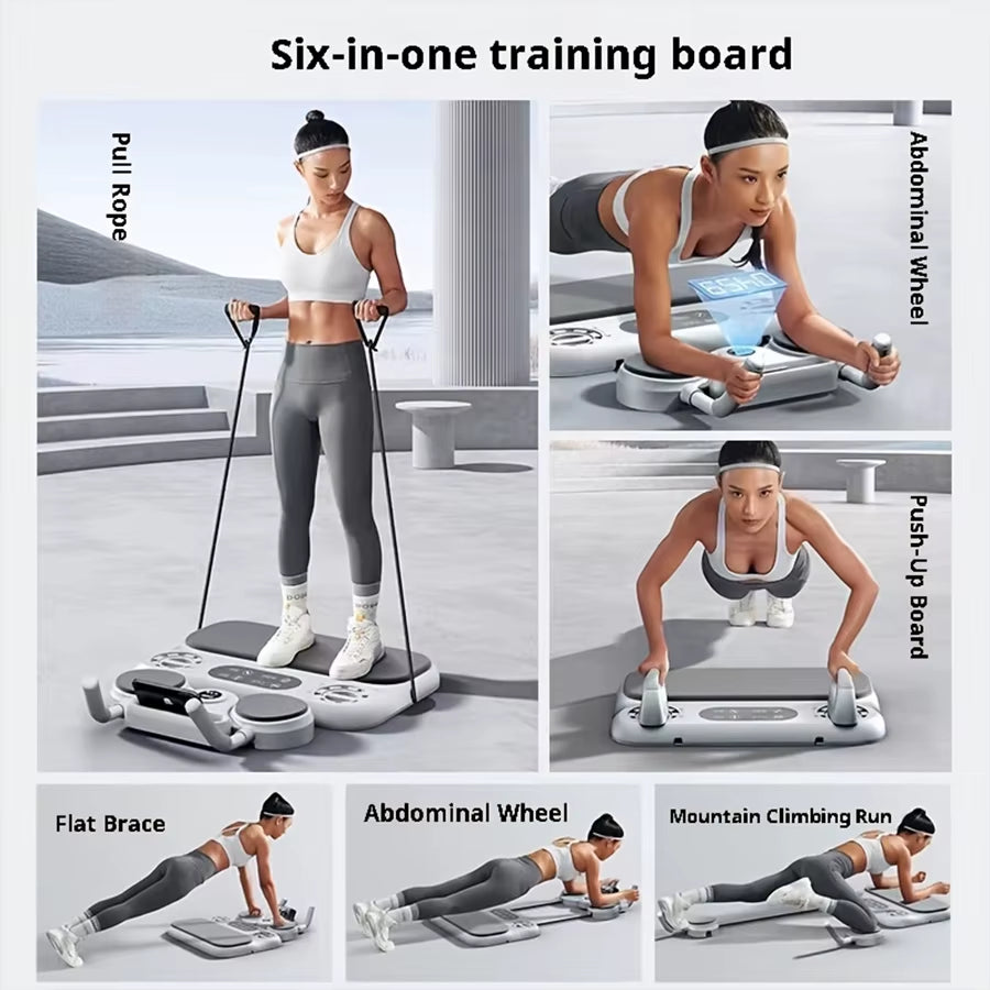 6-In-1 Multi-Purpose Pilates and Abdominal Training Board Set