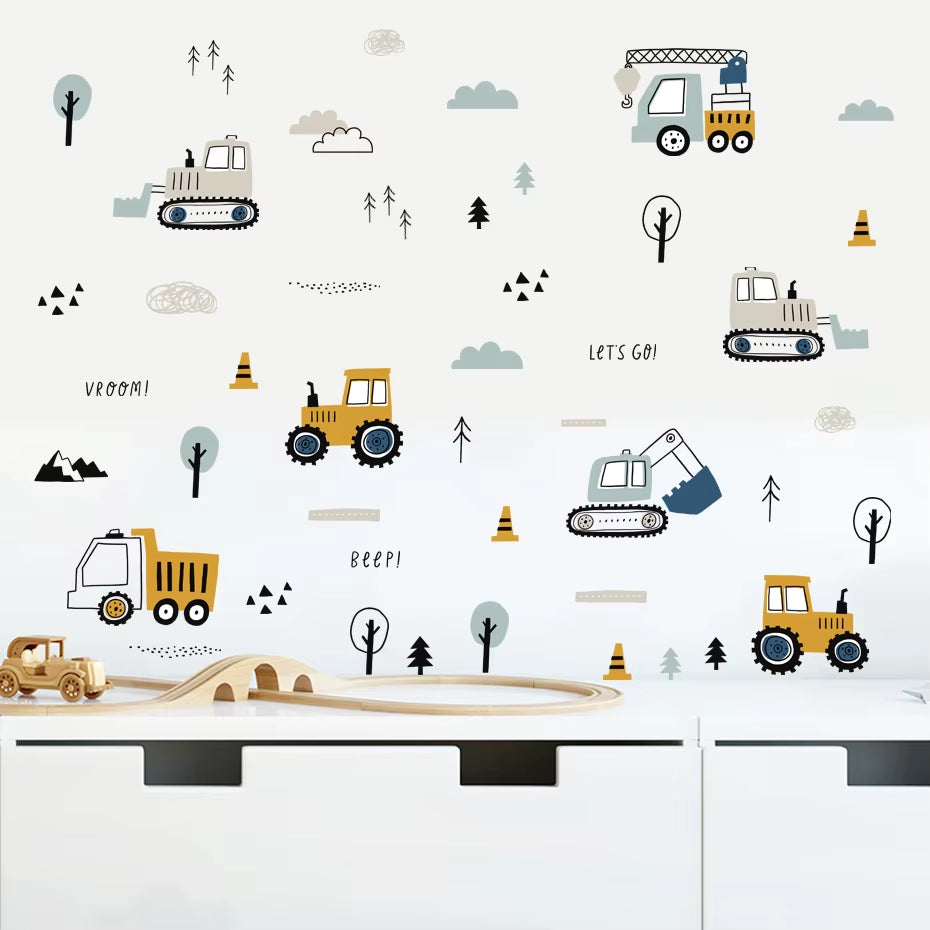 Urban Build Car Wall Stickers 