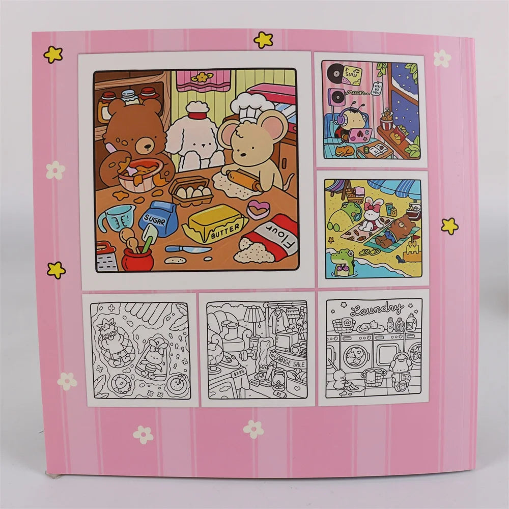 COZY FRIENDS Coloring Book 