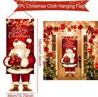 Christmas Hanging Flag Merry Christmas Decorations 