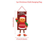 Christmas Hanging Flag Merry Christmas Decorations 