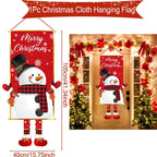 Christmas Hanging Flag Merry Christmas Decorations 