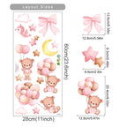  Bear Balloon Wall Stickers for Kids Room