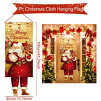 Christmas Hanging Flag Merry Christmas Decorations 