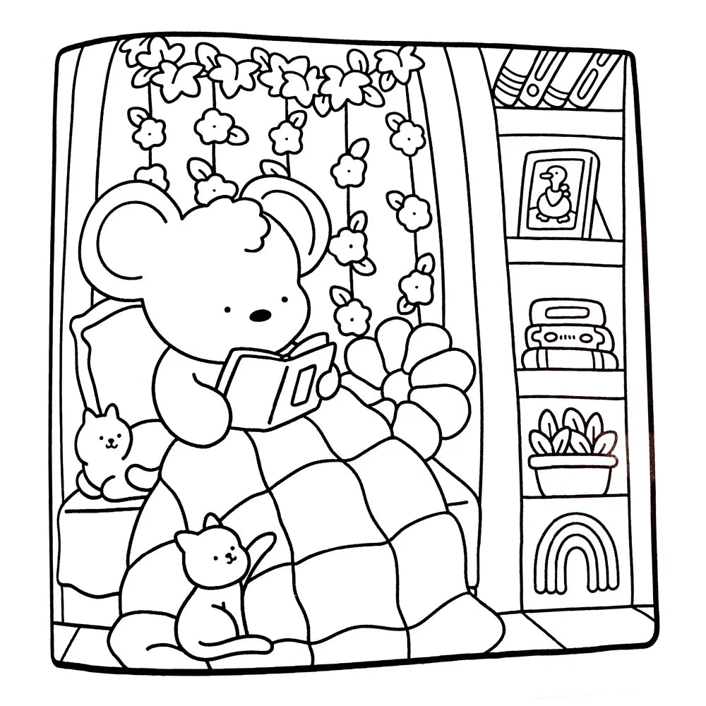 COZY FRIENDS Coloring Book 