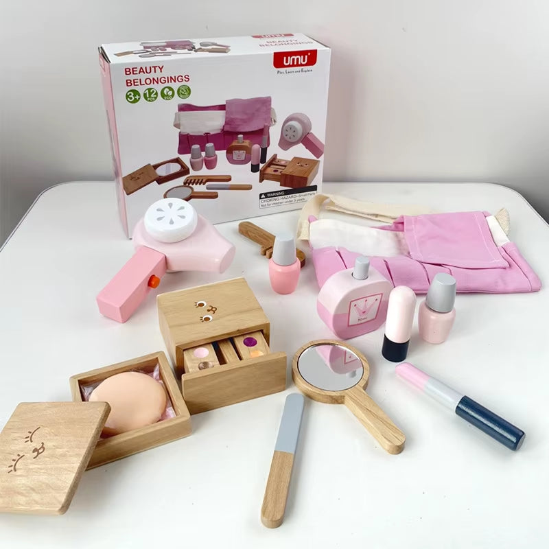 Beautiful Wooden Makeup Set/ Hairdressing Set