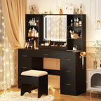  Large Vanity Desk with Lighted Mirror 