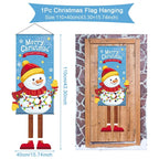 Christmas Hanging Flag Merry Christmas Decorations 