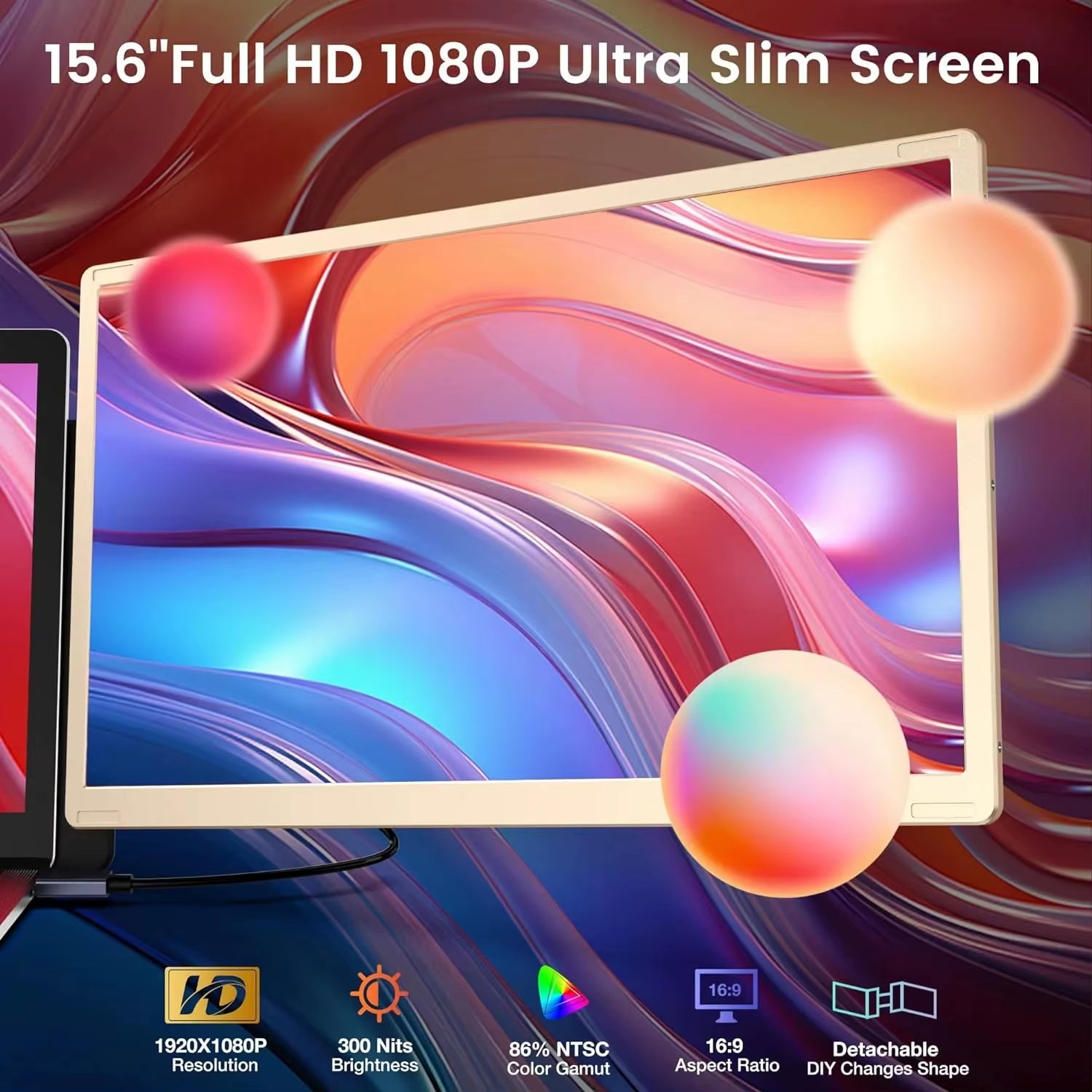  S6 Triple Portable Monitor 15.6Inch 
