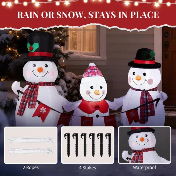 6.2FT Lighted Snowman