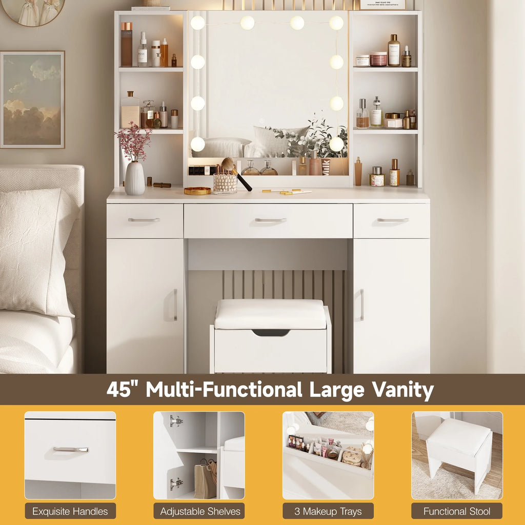 Makeup Vanity Set with Light