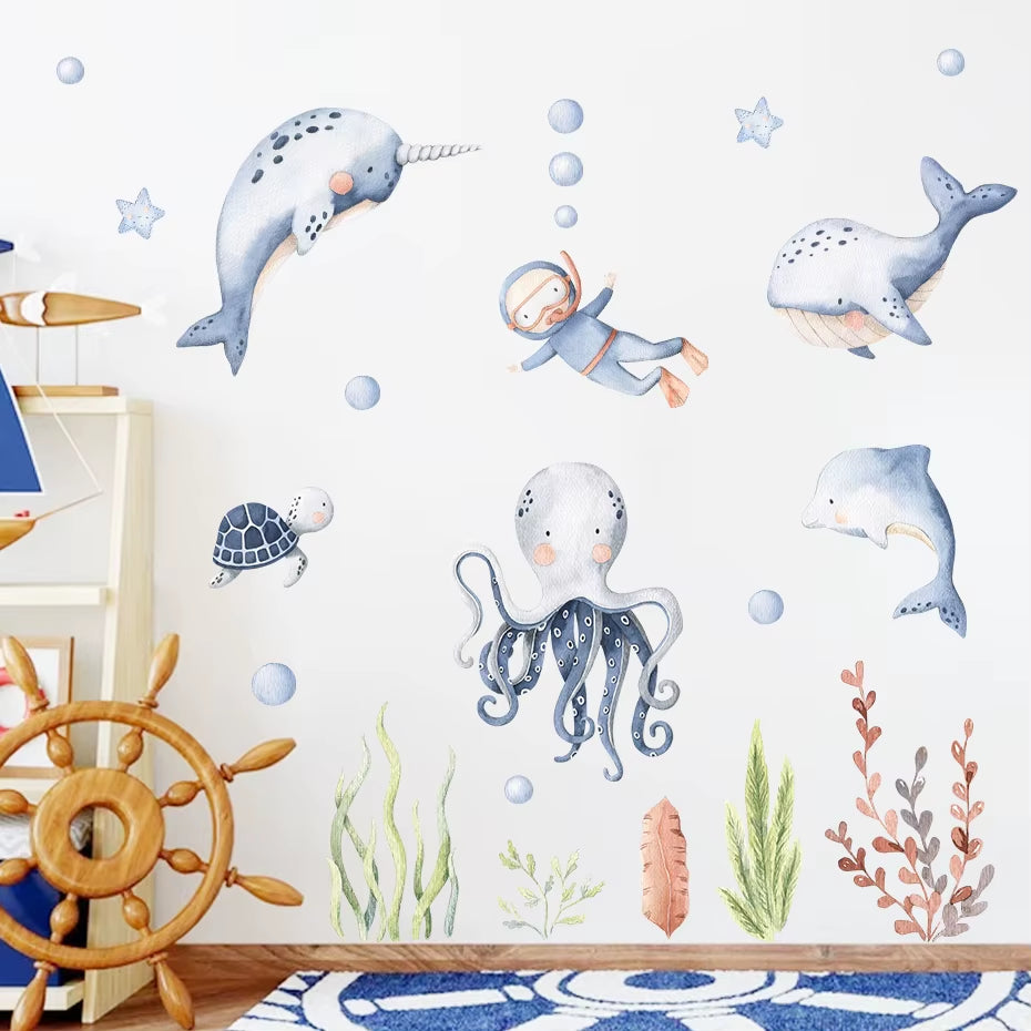  Ocean Animal Wall Stickers 