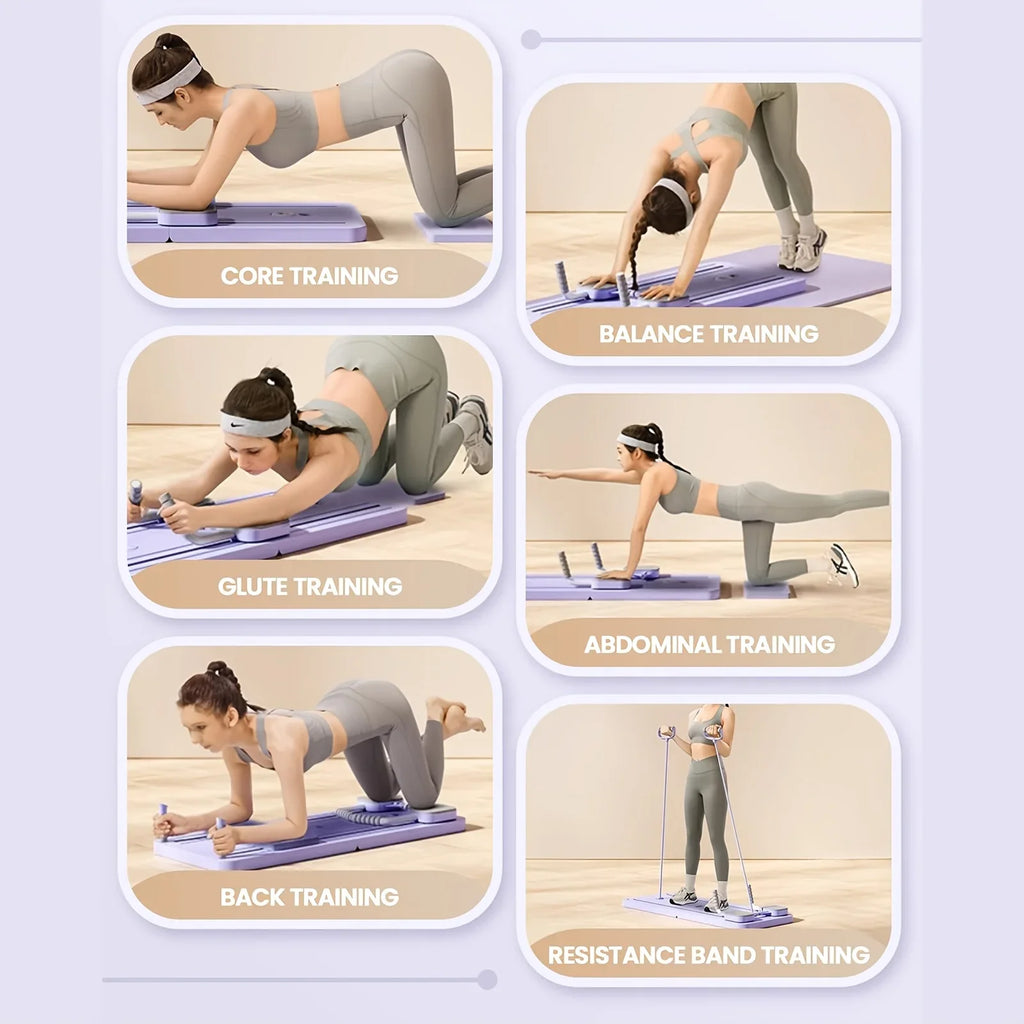 6 in 1 Multi-Purpose Foldable Pilates Board pro
