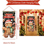 Christmas Hanging Flag Merry Christmas Decorations 