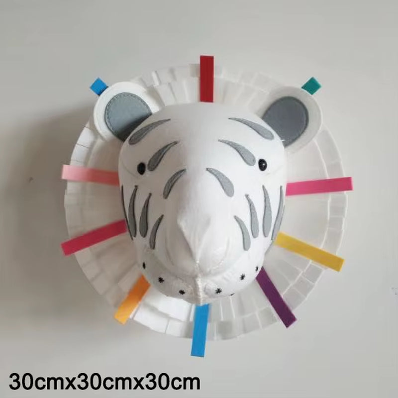 Felt Animal Head Wall Decor Kids