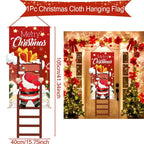 Christmas Hanging Flag Merry Christmas Decorations 