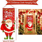 Christmas Hanging Flag Merry Christmas Decorations 