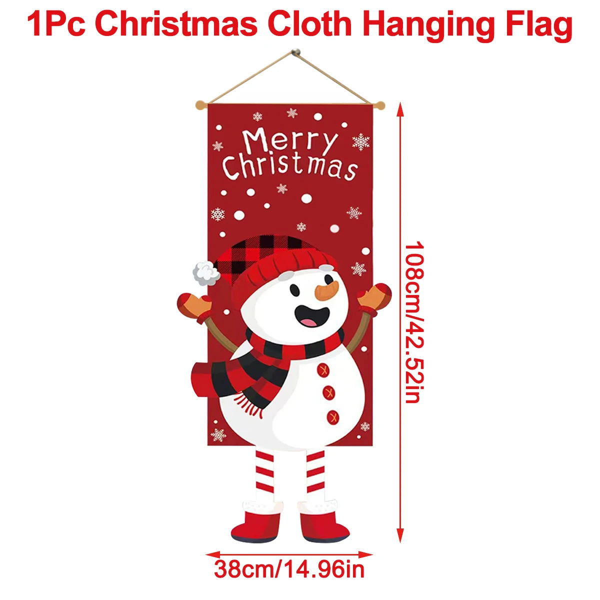 Christmas Hanging Flag Merry Christmas Decorations 