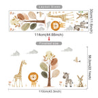  Wildlife Jungle Wall Sticker 