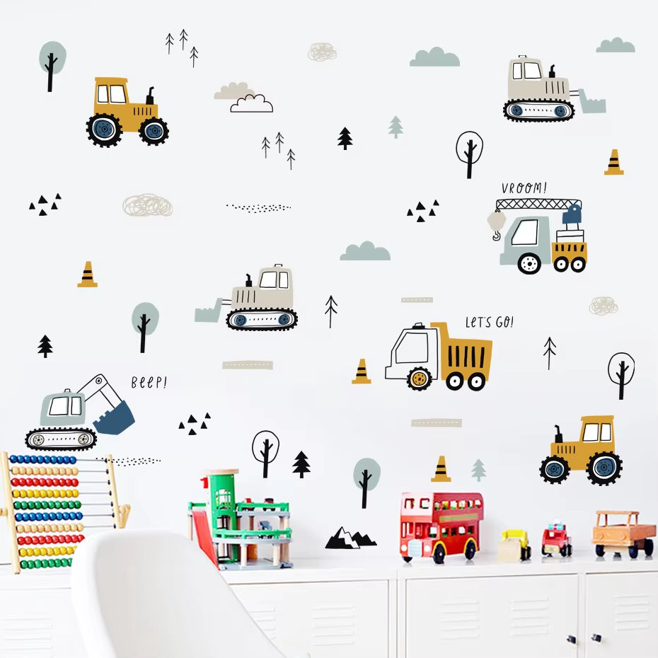 Urban Build Car Wall Stickers 