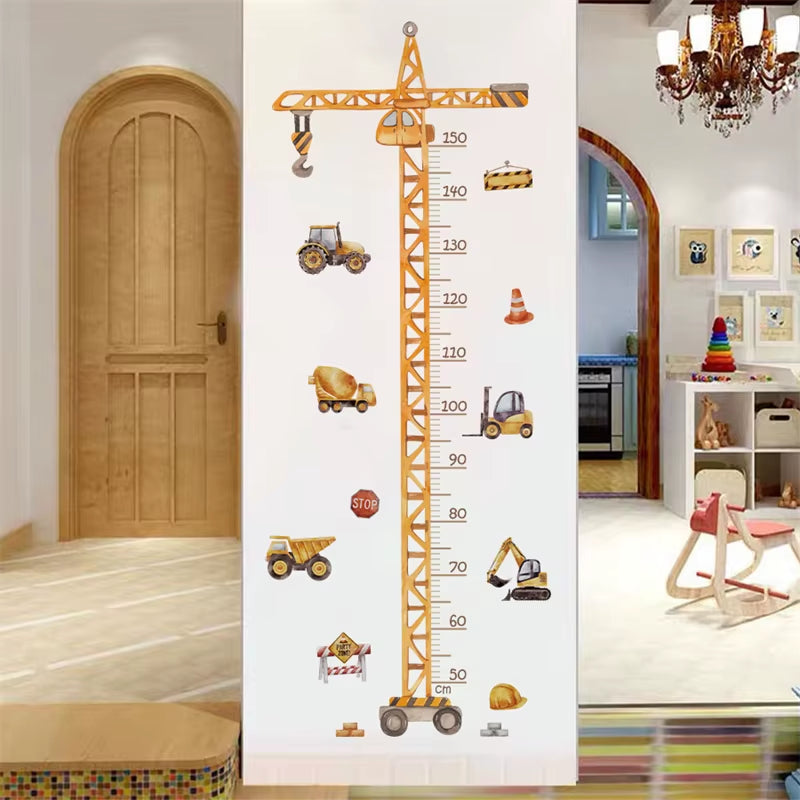  Crane/Vehicle Tower Height Measure Wall Sticker