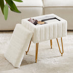 Faux Fur Seat with Storage Space