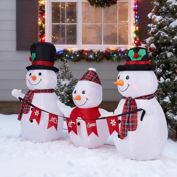 6.2FT Lighted Snowman