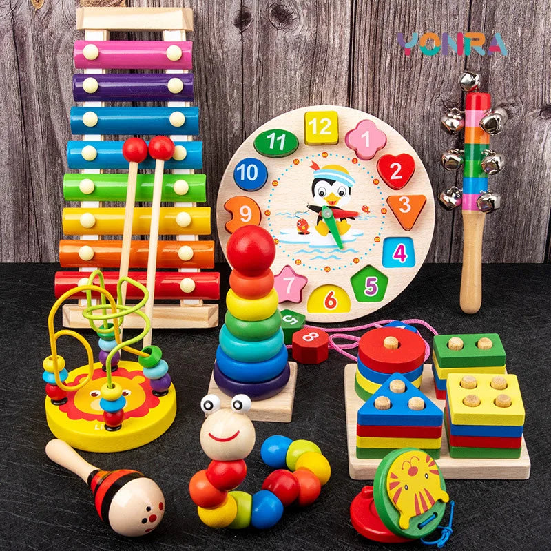 9 in 1 Wooden Montessori Toys 