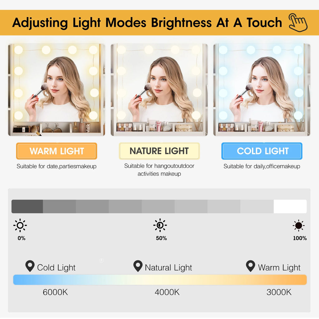 Makeup Vanity Set with Light