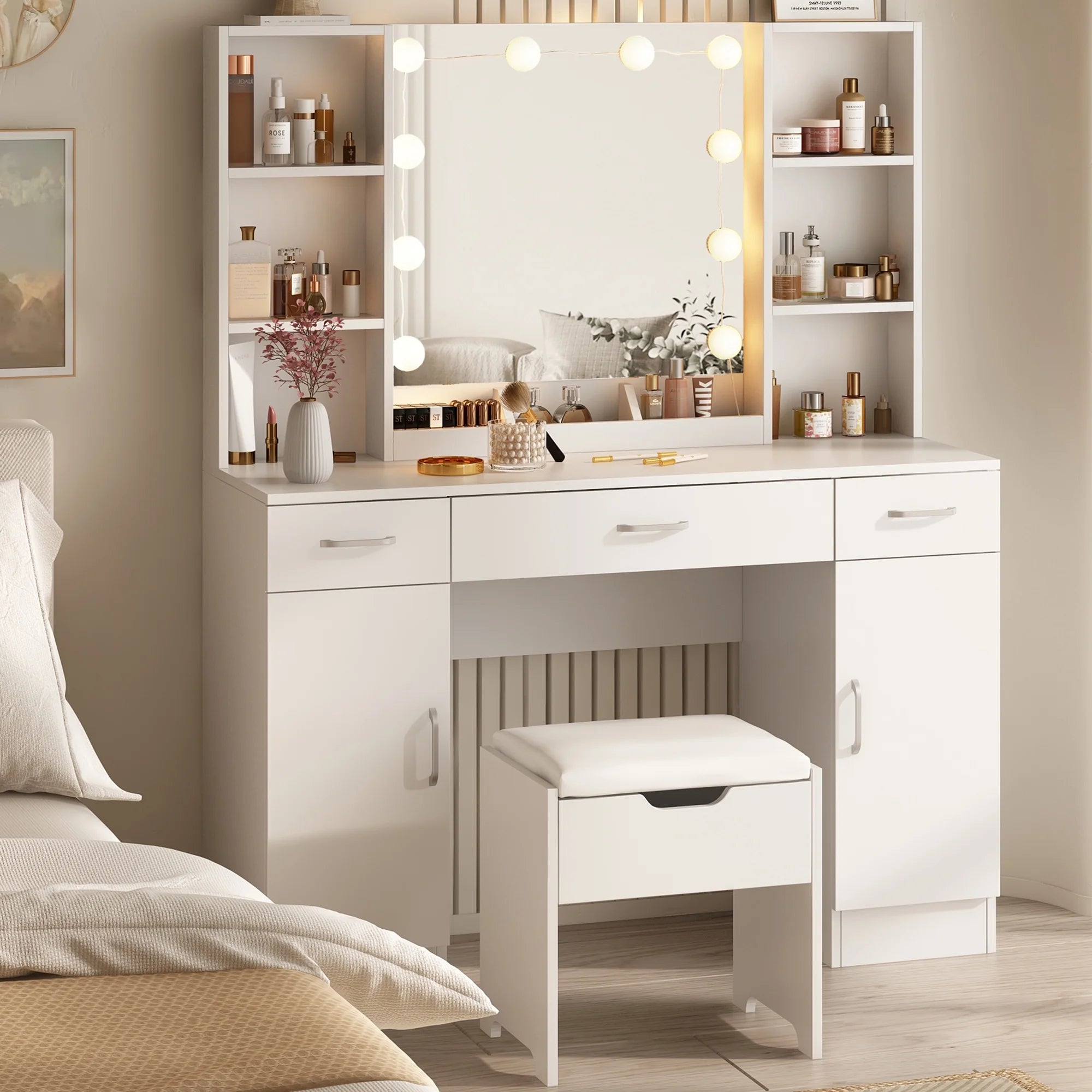 Makeup Vanity Set with Light
